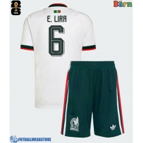 Fotballdrakt Barn Mexico Erik Lira #6 Bortedraktsett VM 2026 Kortermet (+ Korte bukser)